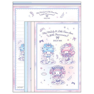 Dolly Mix "50th Anniversary of My Melody & Little Twin Stars" Letter Set