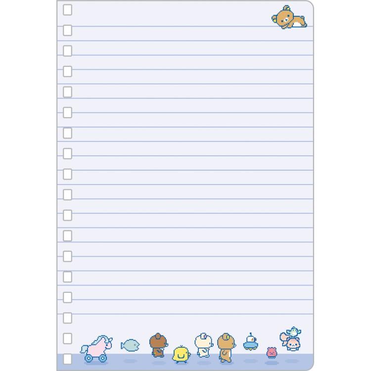 Rilakkuma Pixel Art B6 Notebook A