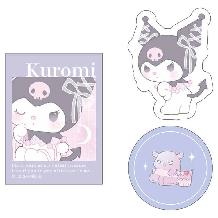 Kuromi Ballet Core Clear Matte Sticker Set