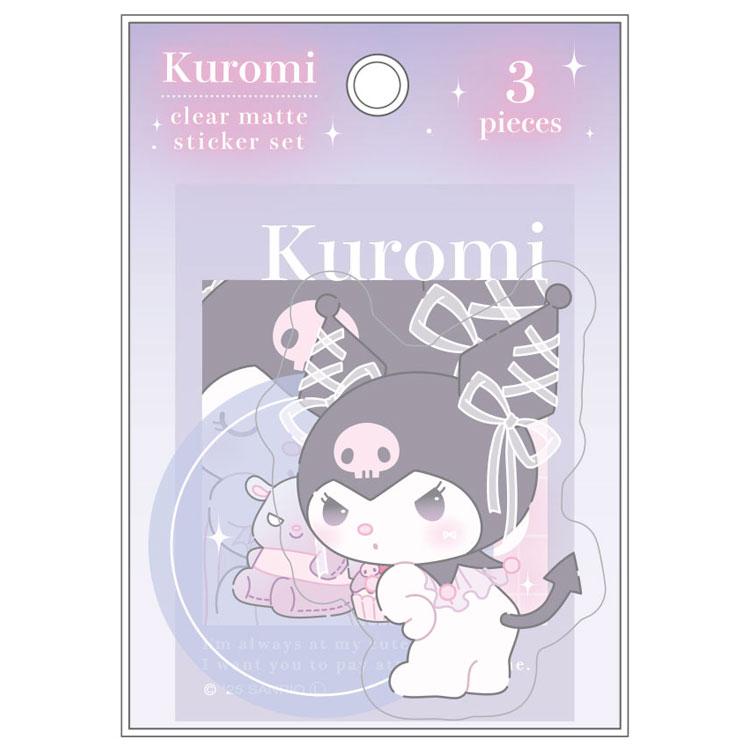 Kuromi Ballet Core Clear Matte Sticker Set