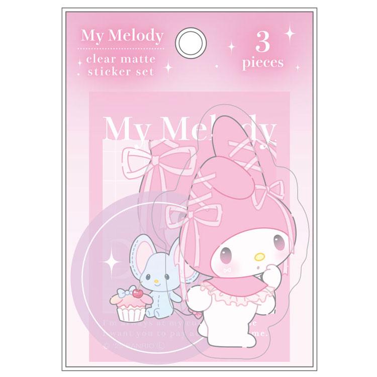 My Melody Ballet Core Clear Matte Sticker Set