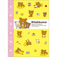 Rilakkuma 6-Ring Sticker Notebook
