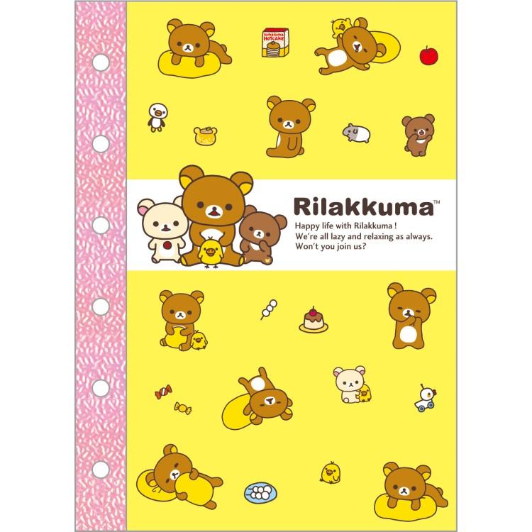 Rilakkuma 6-Ring Sticker Notebook
