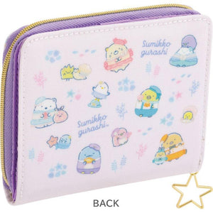 Sumikko Gurashi "Penguin Lagoon" Purple Bifold Wallet