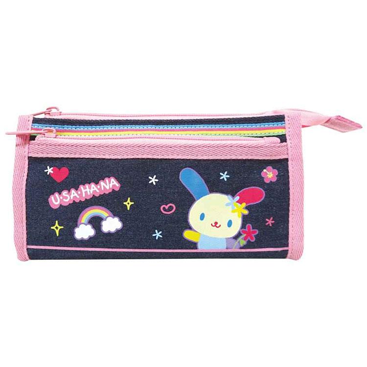 Usahana Heart Pounding Retro Denim Pouch