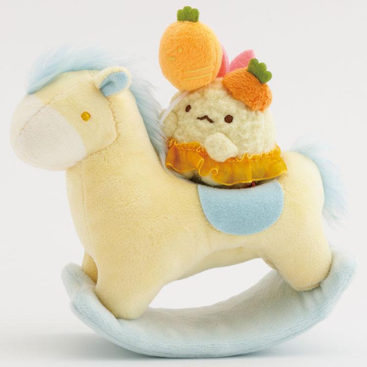 Sumikko Gurashi Ebiten & Rocking Horse Tenori Plush Set