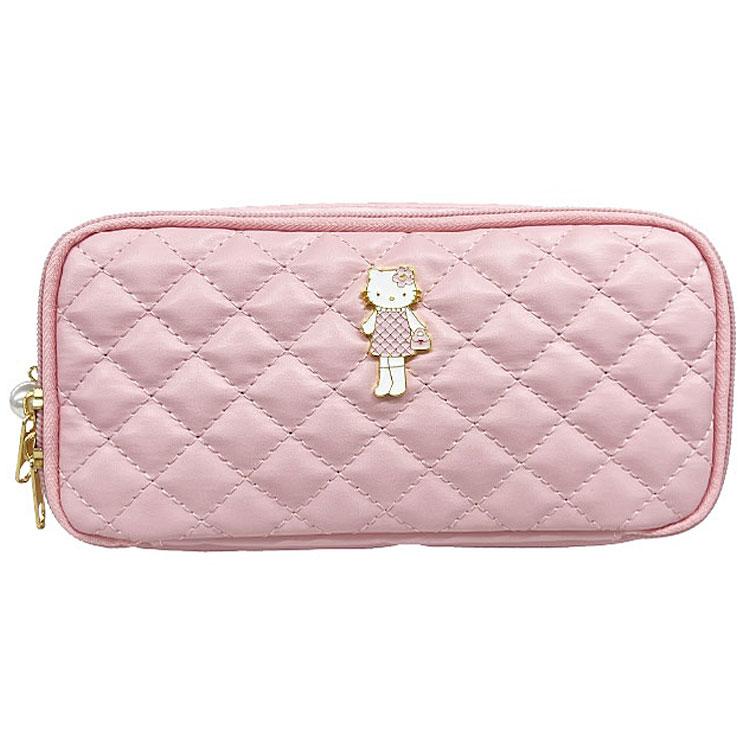 Hello Kitty Style Up Quilted Square Pouch
