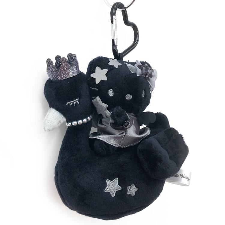 Hello Kitty Swan Black Plush Mascot