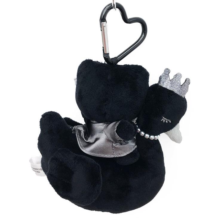 Hello Kitty Swan Black Plush Mascot