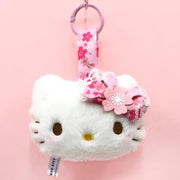 Hello Kitty Sakura Kimono Face Plush Pink