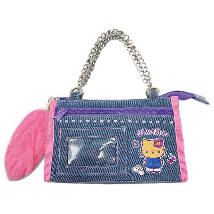 Tan Hello Kitty Y2K Denim Handbag