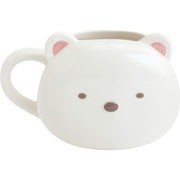 Sumikko "Tanuki's Round Restaurant" Face Mug - Shirokuma