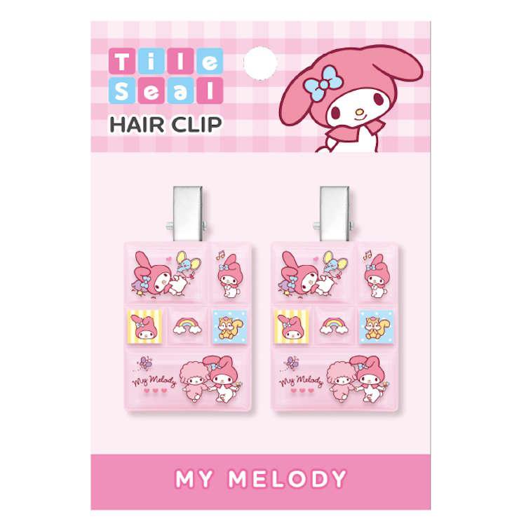 My Melody Tile Hair Clips