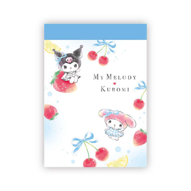 My Melody & Kuromi Fruit Design Mini Memo Pad