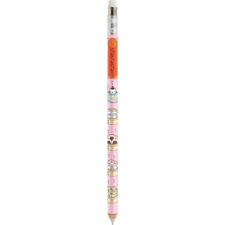 "San-X Universe" Nyannyannyanko Dimsum Wooden Mechanical Pencil