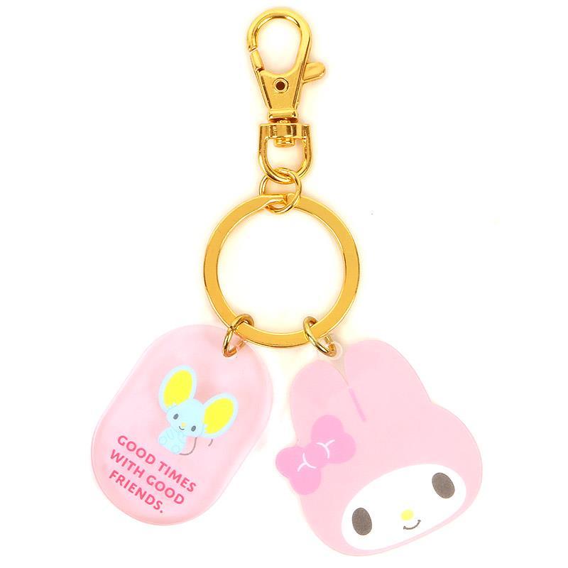 My Melody Face & Tag Keychain