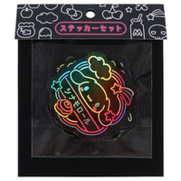 Sanrio Vivid Neon Holo Sticker Set