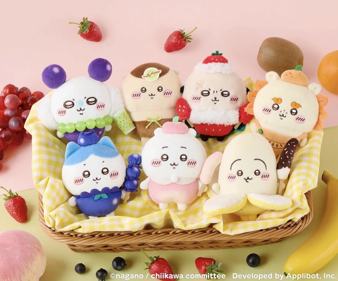 Chiikawa Pop Up Fruit Mascot Plush