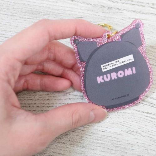 Kuromi Daruma Sparkling Acrylic Keychain
