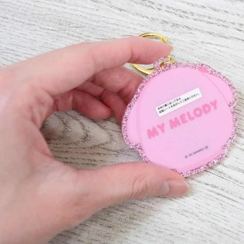 My Melody Daruma Sparkling Acrylic Keychain