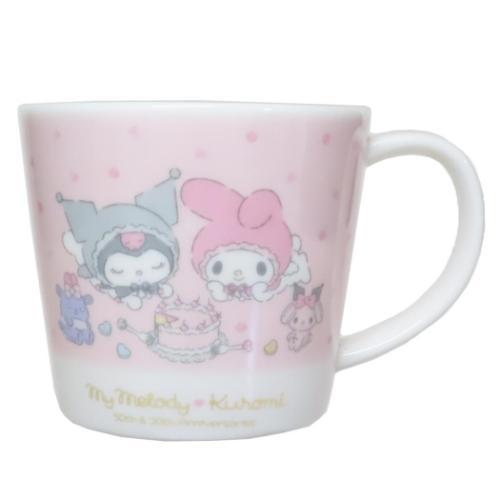My Melody 50th Anniversary & Kuromi 20th Anniversary Mug [Pink]