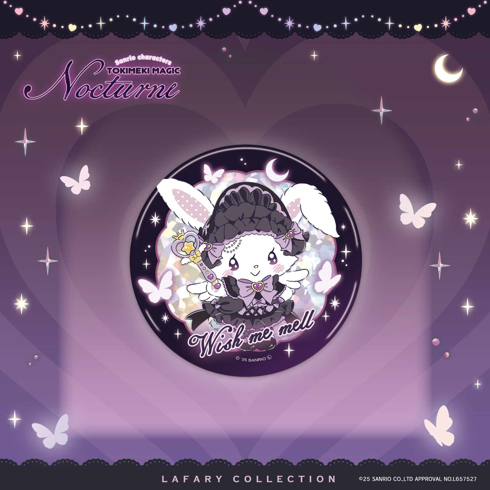 LAFARY Tokimeki Warrior Wish Me Mell Tin Badge