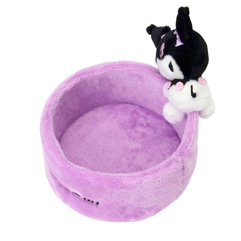Kuromi Round Plush Tray