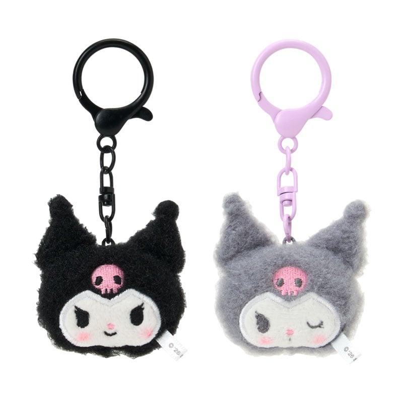 Kuromi Matching Plush Keychain Set