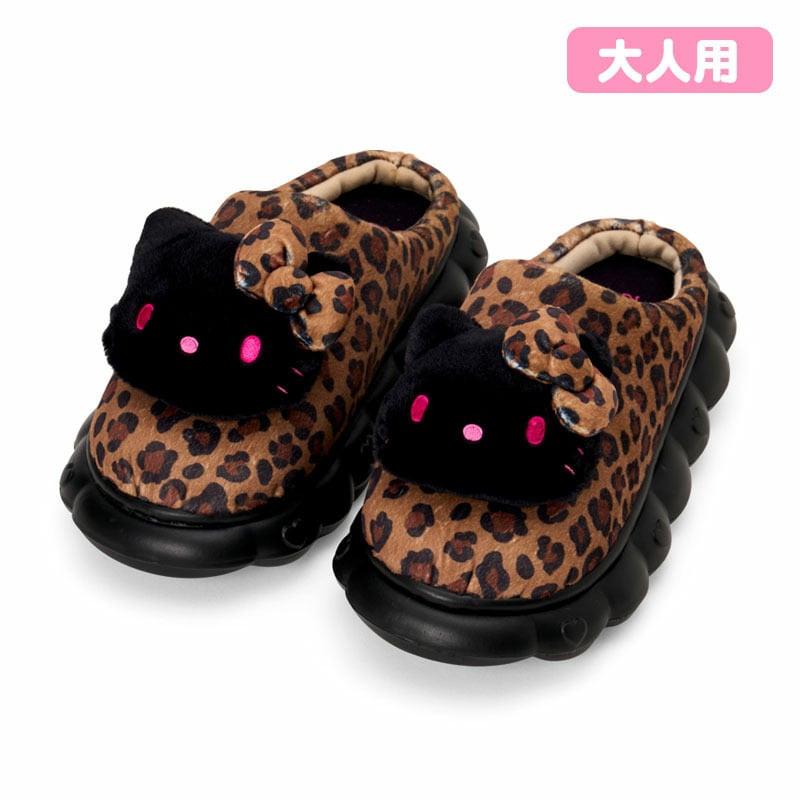 Hello Kitty Adult Mascot Slippers [Black]