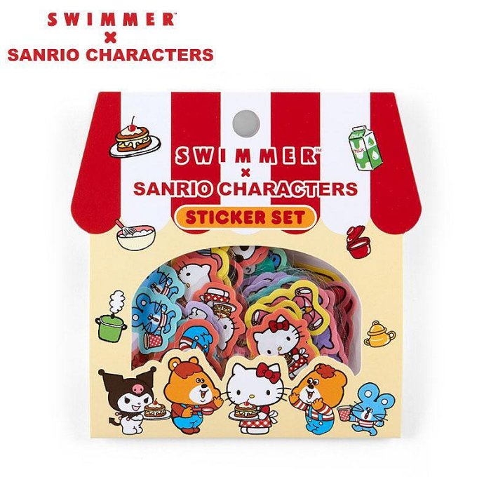 Sanrio x SWIMMER Sticker Set
