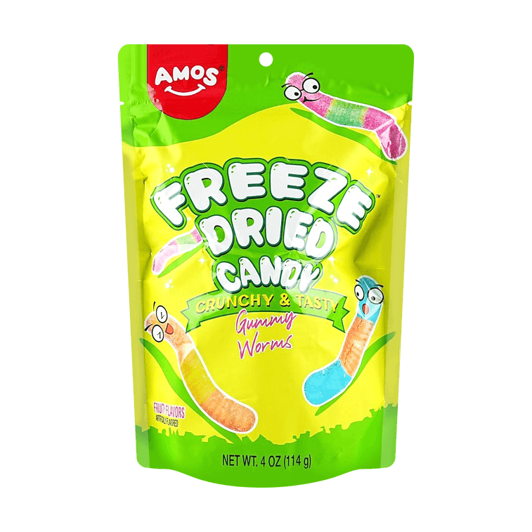 Amos Freeze Dried Gummy Worm