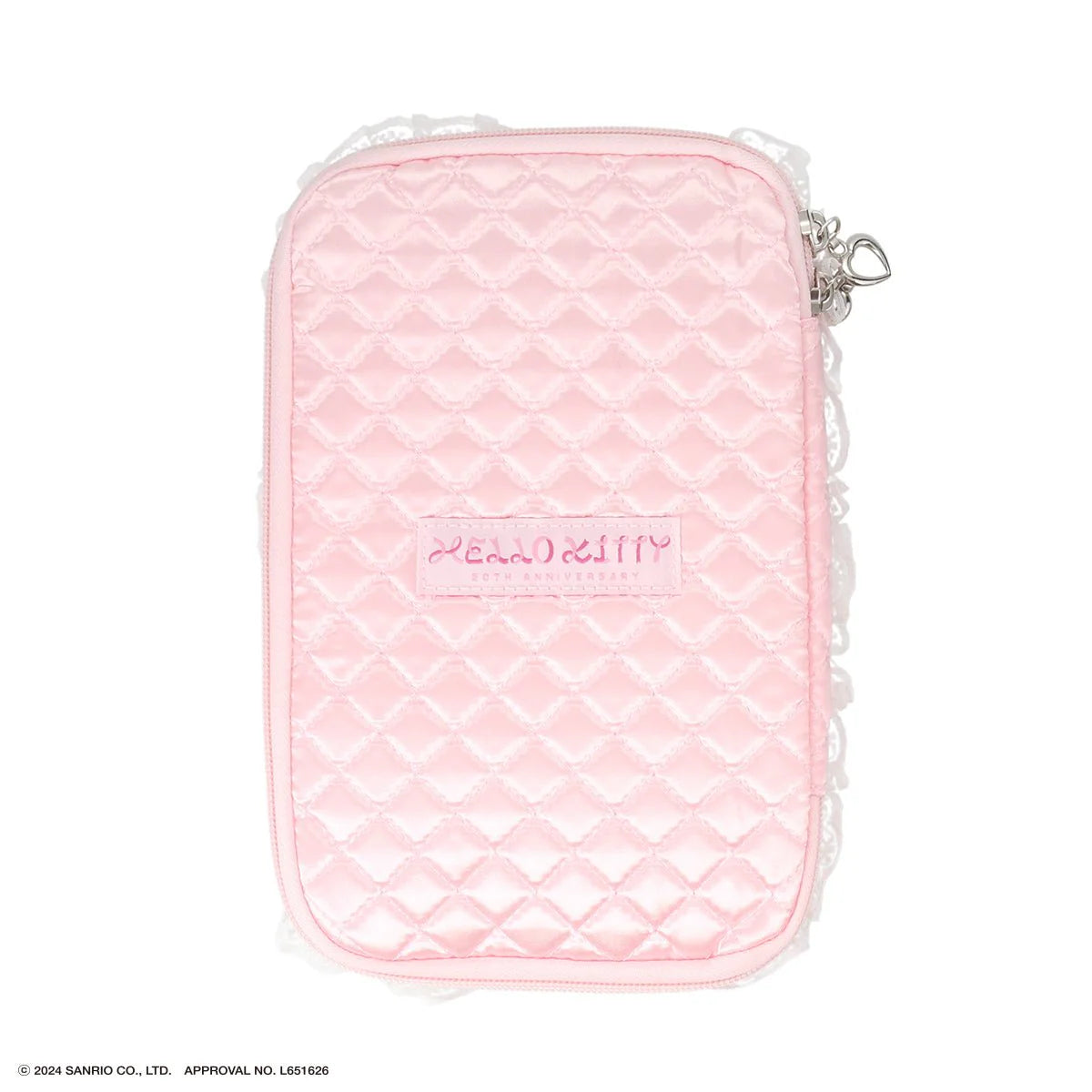 Hello Kitty 50th Anniversary Pink Quilted Multi Pouch