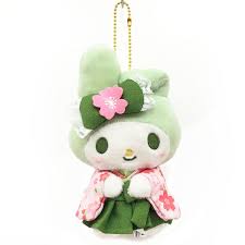 My Melody Sakura Matcha Kimono Plush Mascot