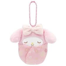 My Melody Swaddle Japanese Pattern Mascot Plush