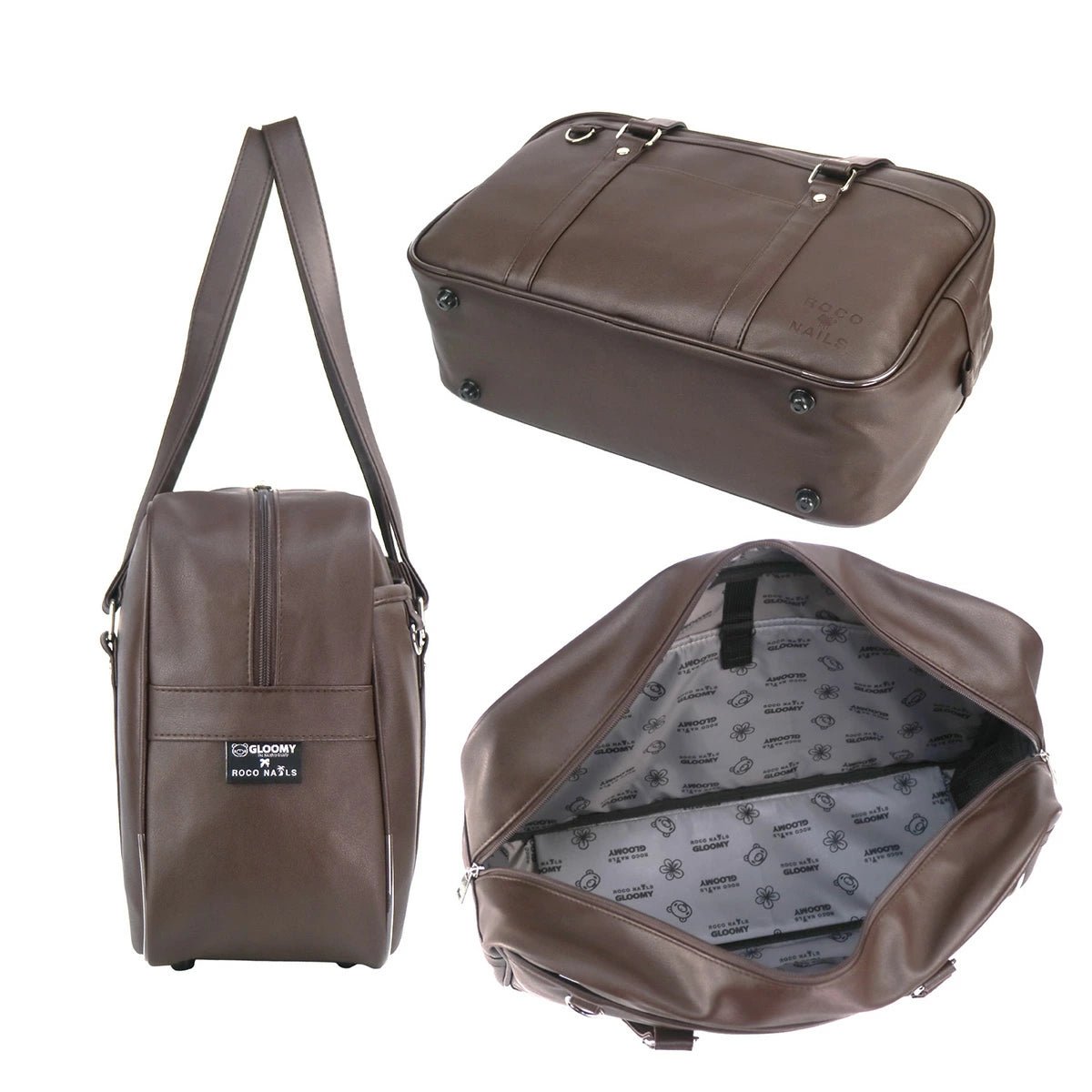 GLOOMY× ROCO NAILS Leather School Bag