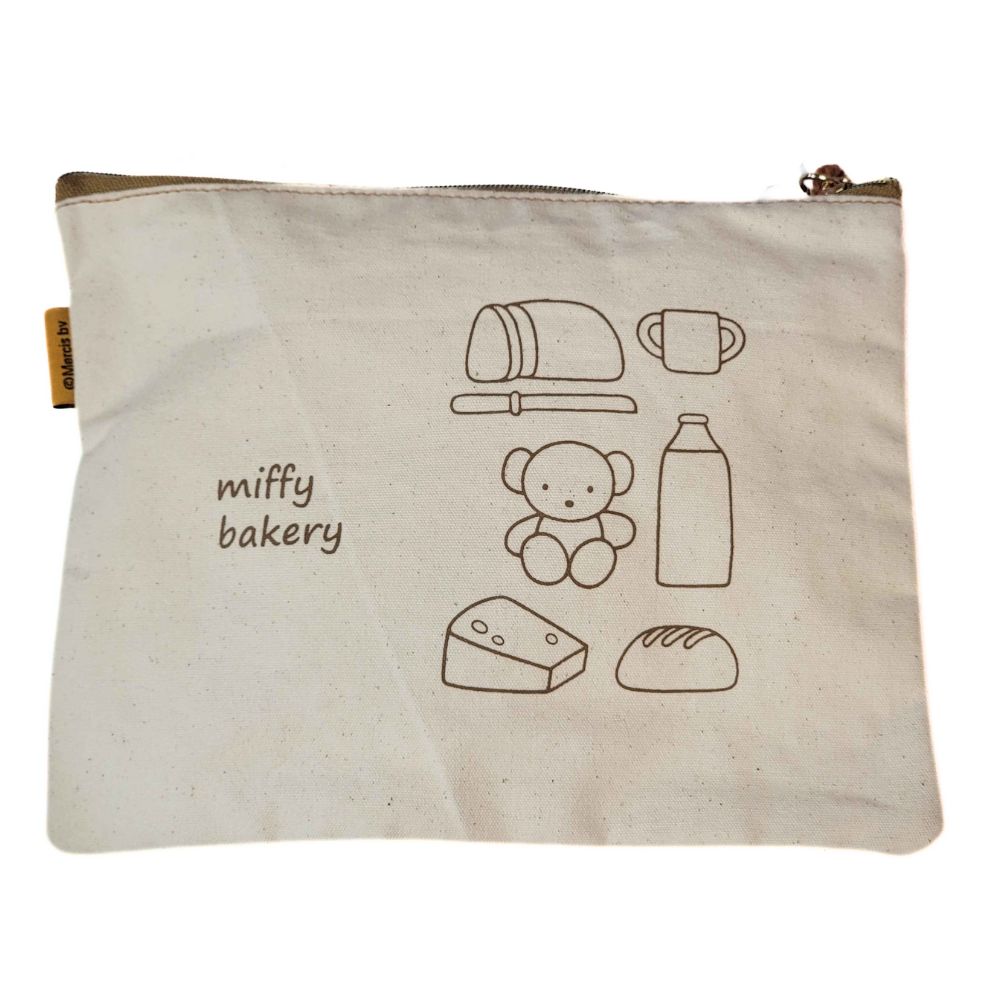 Miffy Bakery Bread Zip Pouch (Large)