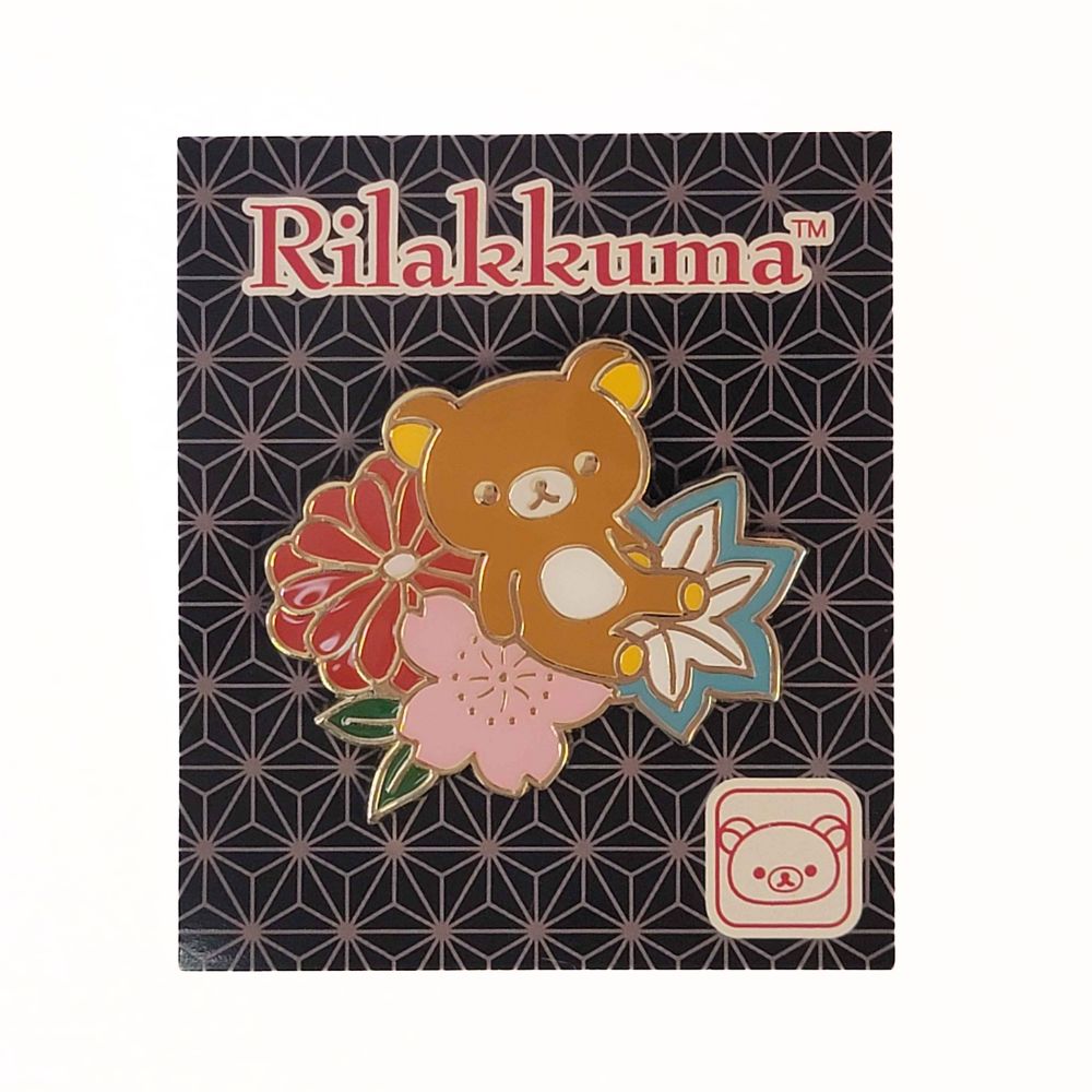 Rilakkuma Store Floral Pin