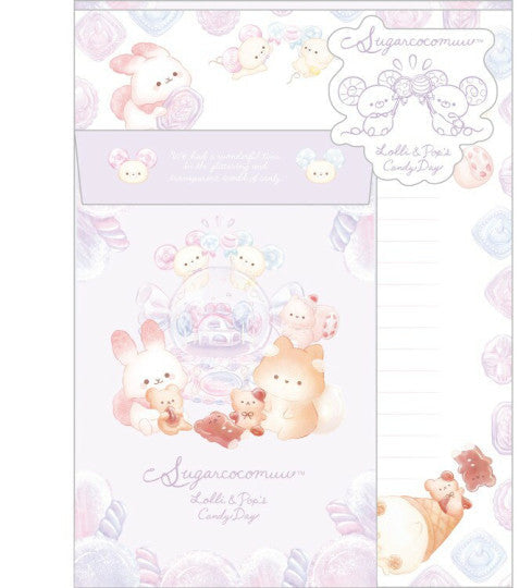 Sugarcocomuu "Lolli and Pop's Candy Day" Crystal Ball Writing Letter Set