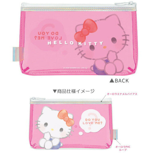 Hello Kitty "Do You Love Me?" Clear Pen Pouch