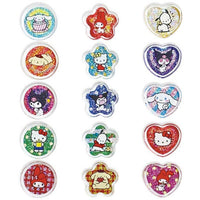 Sanrio Character Clear Plump Glitter 3D Sticker Set
