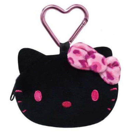 Hello Kitty Cheetah Plush Pouch [Black]