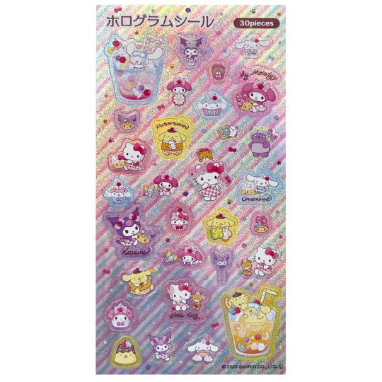 Sanrio "Soda Drinks" Holographic Sticker Sheet