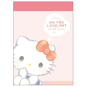 Hello Kitty "Do You Love Me?" Mini Memo Pad