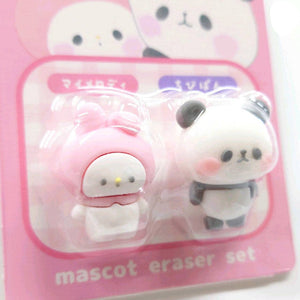 My Melody & Mochi Mochi Panda 3D Eraser
