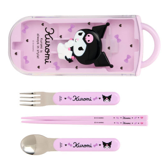 Kuromi Relief Utensil Set