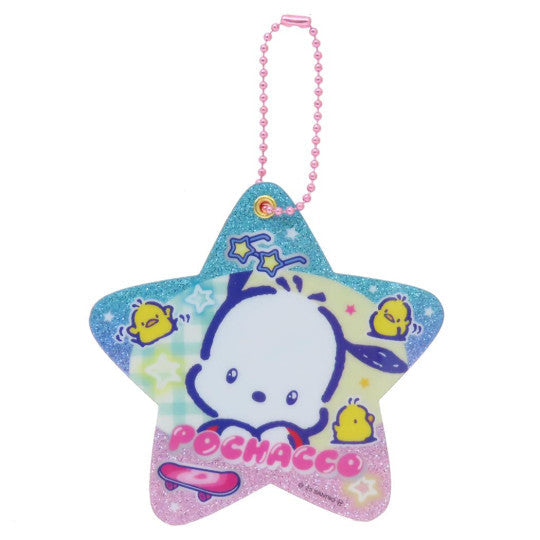 Sanrio Characters Heart Pounding Sparkly Slide Mirror