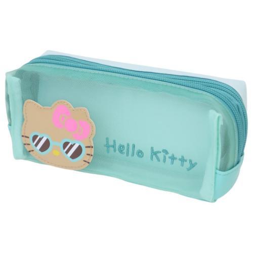 Tan Hello Kitty Mesh Pen Case [Mint]