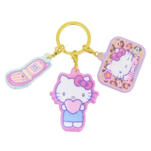 Sanrio Characters Heart Pounding 3-strands Keychain