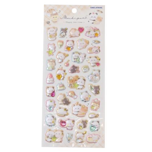 Mochi Panda Happy Tea Time Pearl Sticker Sheet