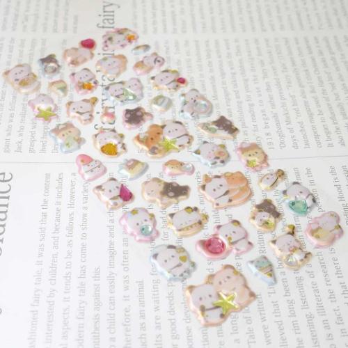 Mochi Panda Happy Tea Time Pearl Sticker Sheet